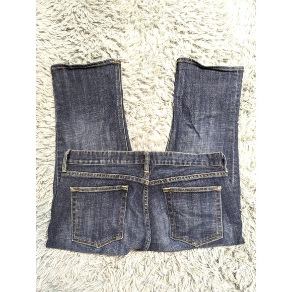 J Crew Matchstick Capri Jeans Womens Size 31 Dark Wash Blue Denim Stretch 31x20 - Picture 4 of 12